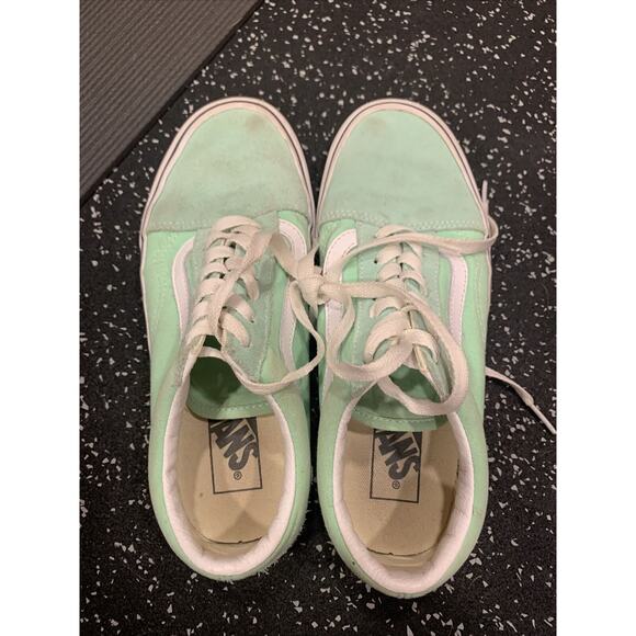 Vans Men’s Size 5.5 Women's size‎ 7 Mint Green 751505 Skateboard Sneakers - Picture 4 of 7